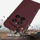 For Honor Magic7 Pro Shockproof Silicone Magsafe Phone Case(Plum Color) - 2