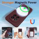 For Honor Magic7 Shockproof Silicone Magsafe Phone Case(Plum Color) - 3