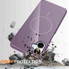 For Samsung Galaxy F06 5G / M06 5G Glossy TPU Shockproof MagSafe Phone Case with Lanyard(Purple) - 3