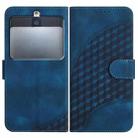 For Kyocera Basio 3 YX0060 Elephant Head Embossed Phone Leather Case with Lanyard(Royal Blue) - 1