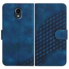 For Kyocera DIGNO BX YX0060 Elephant Head Embossed Phone Leather Case with Lanyard(Royal Blue) - 1