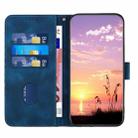 For Kyocera DIGNO BX YX0060 Elephant Head Embossed Phone Leather Case with Lanyard(Royal Blue) - 3
