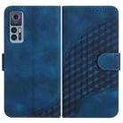 For TCL 30 5G / 30+ YX0060 Elephant Head Embossed Phone Leather Case with Lanyard(Royal Blue) - 1