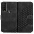 For TCL 30 XE 5G YX0060 Elephant Head Embossed Phone Leather Case with Lanyard(Black) - 1