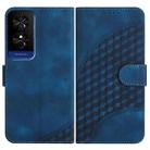 For TCL 50 5G / 50 XE / 50 XE NXTpaper YX0060 Elephant Head Embossed Phone Leather Case with Lanyard(Royal Blue) - 1
