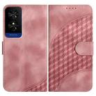 For TCL 50 5G / 50 XE / 50 XE NXTpaper YX0060 Elephant Head Embossed Phone Leather Case with Lanyard(Pink) - 1