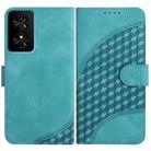 For TCL 50 SE / 40 NxtPaper 4G YX0060 Elephant Head Embossed Phone Leather Case with Lanyard(Light Blue) - 1