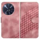 For TCL 50 XL 5G / 50 XL NxtPaper YX0060 Elephant Head Embossed Phone Leather Case with Lanyard(Pink) - 1