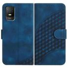 For TCL 403 YX0060 Elephant Head Embossed Phone Leather Case with Lanyard(Royal Blue) - 1