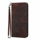 For TCL 403 YX0060 Elephant Head Embossed Phone Leather Case with Lanyard(Coffee) - 2