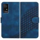 For TCL 405 / 406 / 408 YX0060 Elephant Head Embossed Phone Leather Case with Lanyard(Royal Blue) - 1