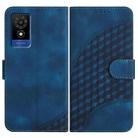 For TCL 501 YX0060 Elephant Head Embossed Phone Leather Case with Lanyard(Royal Blue) - 1