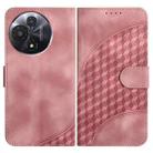 For TCL 60R 5G YX0060 Elephant Head Embossed Phone Leather Case with Lanyard(Pink) - 1