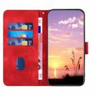 For TCL 60R 5G YX0060 Elephant Head Embossed Phone Leather Case with Lanyard(Red) - 3
