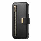 For iPhone 11 Ring Zipper Wallet RFID Blocking MagSafe Leather Phone Case(Black) - 2