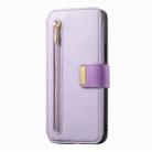 For OPPO Reno8 T 5G / A1 Pro Ring Zipper Wallet RFID Blocking MagSafe Leather Phone Case(Purple) - 2