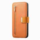 For OPPO Reno8 T 5G / A1 Pro Ring Zipper Wallet RFID Blocking MagSafe Leather Phone Case(Orange) - 2