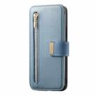 For Honor Play7T 5G Ring Zipper Wallet RFID Blocking MagSafe Leather Phone Case(Blue) - 2