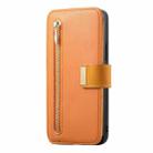 For Honor Play7T 5G Ring Zipper Wallet RFID Blocking MagSafe Leather Phone Case(Orange) - 2