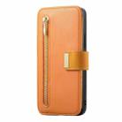 For Samsung Galaxy A54 5G Ring Zipper Wallet RFID Blocking MagSafe Leather Phone Case(Orange) - 2