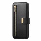 For Sony Xperia 5 V Ring Zipper Wallet RFID Blocking MagSafe Leather Phone Case(Black) - 2