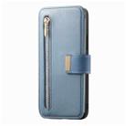 For Sony Xperia 10 VI Ring Zipper Wallet RFID Blocking MagSafe Leather Phone Case(Blue) - 2