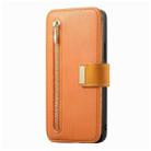 For Sony Xperia 10 VI Ring Zipper Wallet RFID Blocking MagSafe Leather Phone Case(Orange) - 2