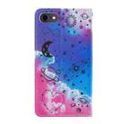 For iPhone SE 2022 / SE 2020 / 8 / 7 / 6 Cross Texture Painting Pattern Horizontal Flip Leather Case with Holder & Card Slots & Wallet & Lanyard(Love Universe) - 3