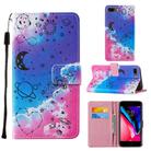 For iPhone 8 Plus / 7 Plus / 6 Plus / 6s Plus Cross Texture Painting Pattern Horizontal Flip Leather Case with Holder & Card Slots & Wallet & Lanyard(Love Universe) - 1