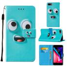 For iPhone 8 Plus / 7 Plus / 6 Plus / 6s Plus Cross Texture Painting Pattern Horizontal Flip Leather Case with Holder & Card Slots & Wallet & Lanyard(Big Eyed) - 1