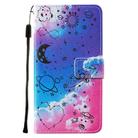 For iPhone X / XS Cross Texture Painting Pattern Horizontal Flip Leather Case with Holder & Card Slots & Wallet & Lanyard(Love Universe) - 2