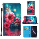 For iPhone XR Cross Texture Painting Pattern Horizontal Flip Leather Case with Holder & Card Slots & Wallet & Lanyard(Chrysanthemum) - 1