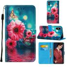 For iPhone XS Max Cross Texture Painting Pattern Horizontal Flip Leather Case with Holder & Card Slots & Wallet & Lanyard(Chrysanthemum) - 1