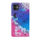 For iPhone 11 Cross Texture Painting Pattern Horizontal Flip Leather Case with Holder & Card Slots & Wallet & Lanyard(Love Universe) - 3