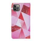 For iPhone 11 Pro Cross Texture Painting Pattern Horizontal Flip Leather Case with Holder & Card Slots & Wallet & Lanyard(Pink Diamond) - 3