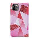 For iPhone 11 Pro Max Cross Texture Painting Pattern Horizontal Flip Leather Case with Holder & Card Slots & Wallet & Lanyard(Pink Diamond) - 3