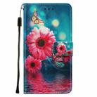 For iPhone 11 Pro Max Cross Texture Painting Pattern Horizontal Flip Leather Case with Holder & Card Slots & Wallet & Lanyard(Chrysanthemum) - 2