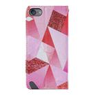 For iPod Touch 7 / 6 / 5 Cross Texture Painting Pattern Horizontal Flip Leather Case with Holder & Card Slots & Wallet & Lanyard(Pink Diamond) - 2