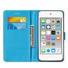 For iPod Touch 7 / 6 / 5 Cross Texture Painting Pattern Horizontal Flip Leather Case with Holder & Card Slots & Wallet & Lanyard(Chrysanthemum) - 4