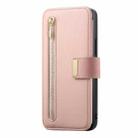 For Redmi Note 12 Turbo Ring Zipper Wallet RFID Blocking MagSafe Leather Phone Case(Pink) - 2