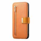 For OnePlus 12R / Ace 3 Ring Zipper Wallet RFID Blocking MagSafe Leather Phone Case(Orange) - 2