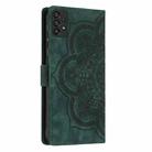 For Samsung Galaxy A53 5G Mandala Embossed Retro Frosted Leather Phone Case(Green) - 3