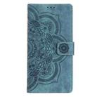 For Samsung Galaxy A07 4G / A06 4G Mandala Embossed Retro Frosted Leather Phone Case(Blue) - 2