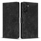 For Samsung Galaxy A17 5G / A26 5G Mandala Embossed Retro Frosted Leather Phone Case(Black) - 1