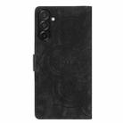 For Samsung Galaxy A17 5G / A26 5G Mandala Embossed Retro Frosted Leather Phone Case(Black) - 3