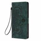 For Samsung Galaxy S23 5G Mandala Embossed Retro Frosted Leather Phone Case(Green) - 2