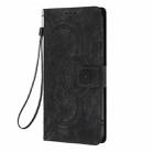For Samsung Galaxy S23 5G Mandala Embossed Retro Frosted Leather Phone Case(Black) - 2