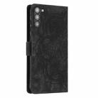 For Samsung Galaxy S23 5G Mandala Embossed Retro Frosted Leather Phone Case(Black) - 3