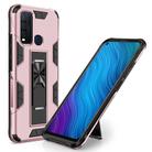 For Vivo Y50 Soldier Armor Shockproof TPU + PC Magnetic Protective Case with Holder(Rose Gold) - 1