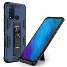 For Vivo Y50 Soldier Armor Shockproof TPU + PC Magnetic Protective Case with Holder(Blue) - 1